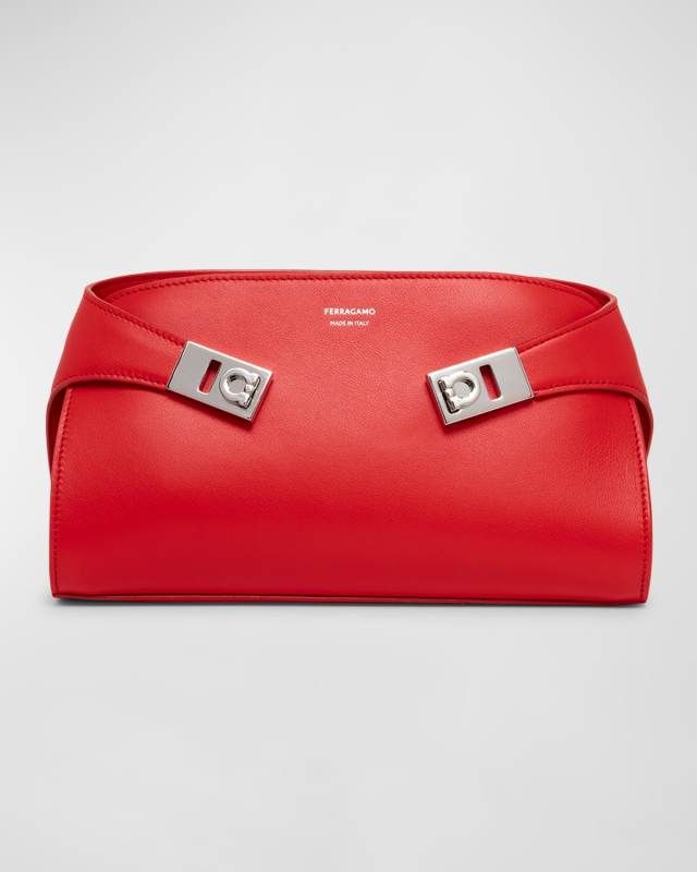 Hug Gancini Leather Shoulder Bag