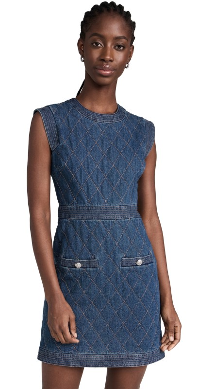 Veronica Beard Ginny Dress Bright Blue