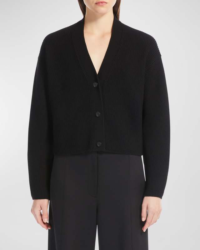 York Ribbed Button-Down Cardigan