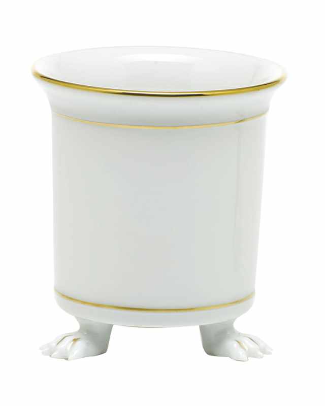 Golden Edge Mini Cache Pot with Feet