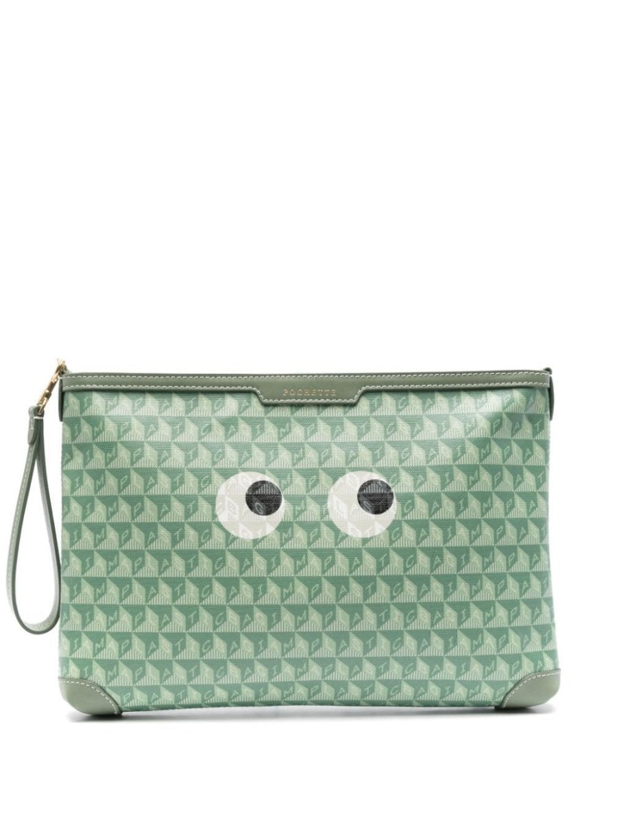 I Am A Plastic Bag Eyes clutch bag