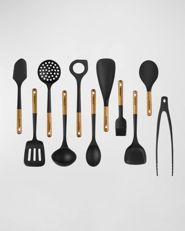Silicone & Wood 11-Piece Cooking Utensil Set
