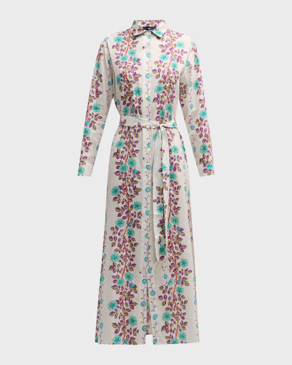 Floral-Print Maxi Dress Coverup