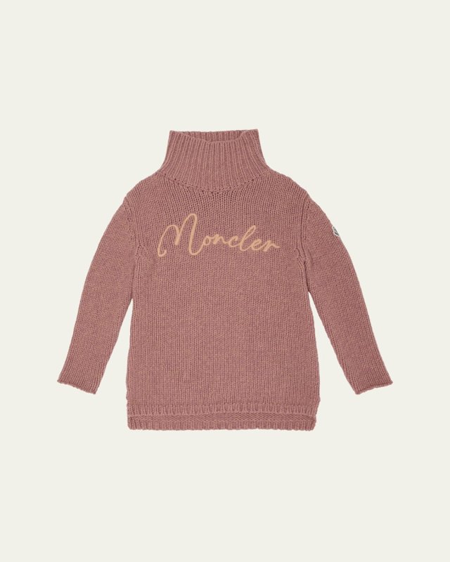 Girl's Logo Script Sweater Dress, Size 8-