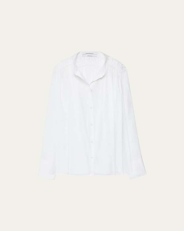 Gathered Voile Blouse
