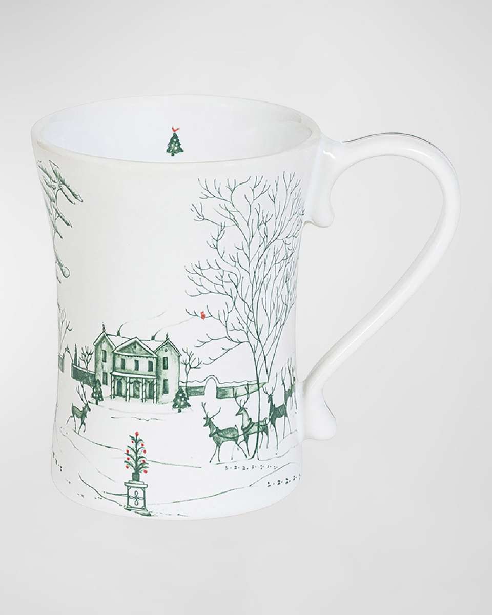 Country Estate Winter Frolic Mug Evergreen