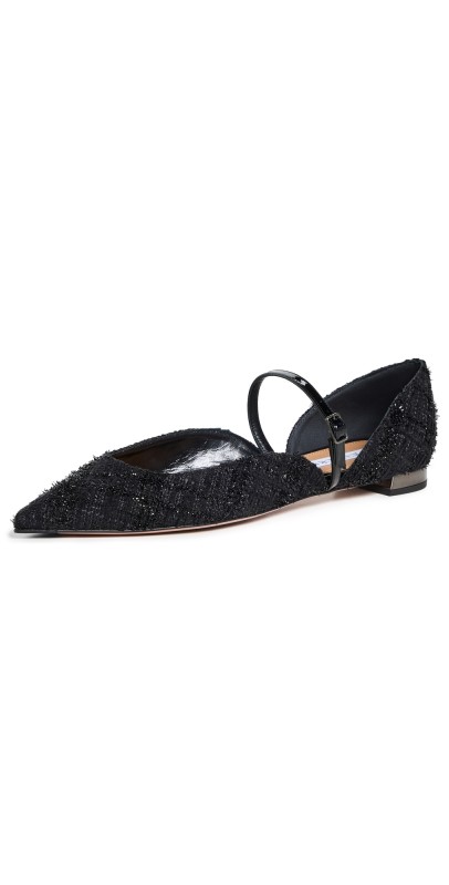 Aquazzura Bellezza Flats Black
