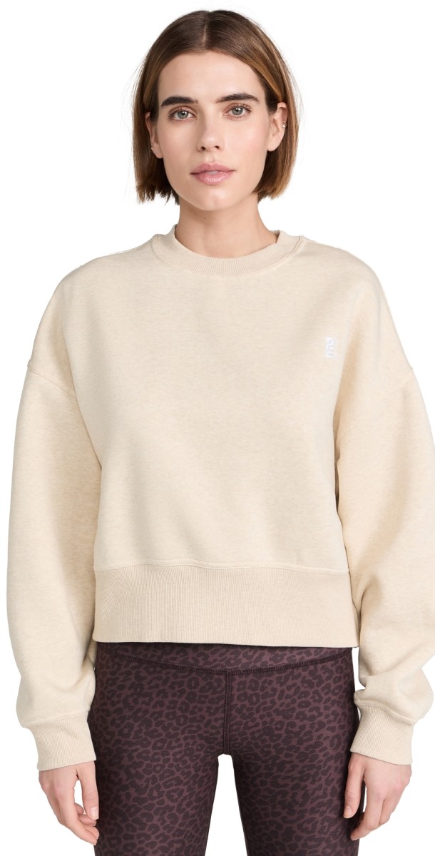 P. E NATION Recalibrate Sweater Oatmeal Marle