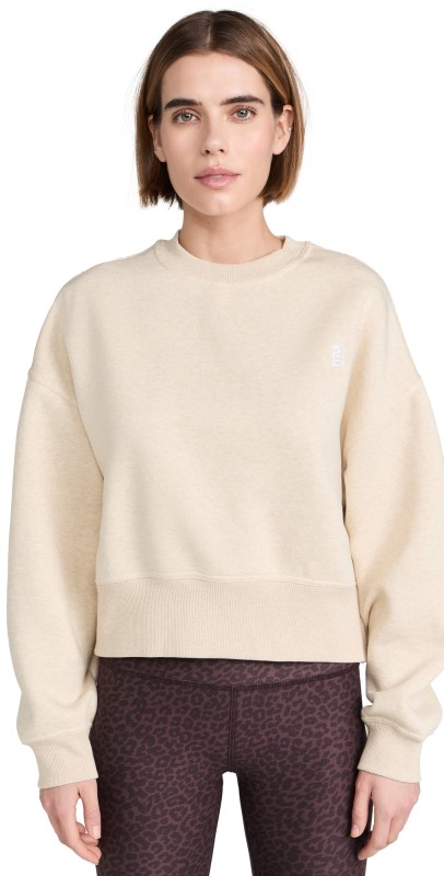 P. E NATION Recalibrate Sweater Oatmeal Marle
