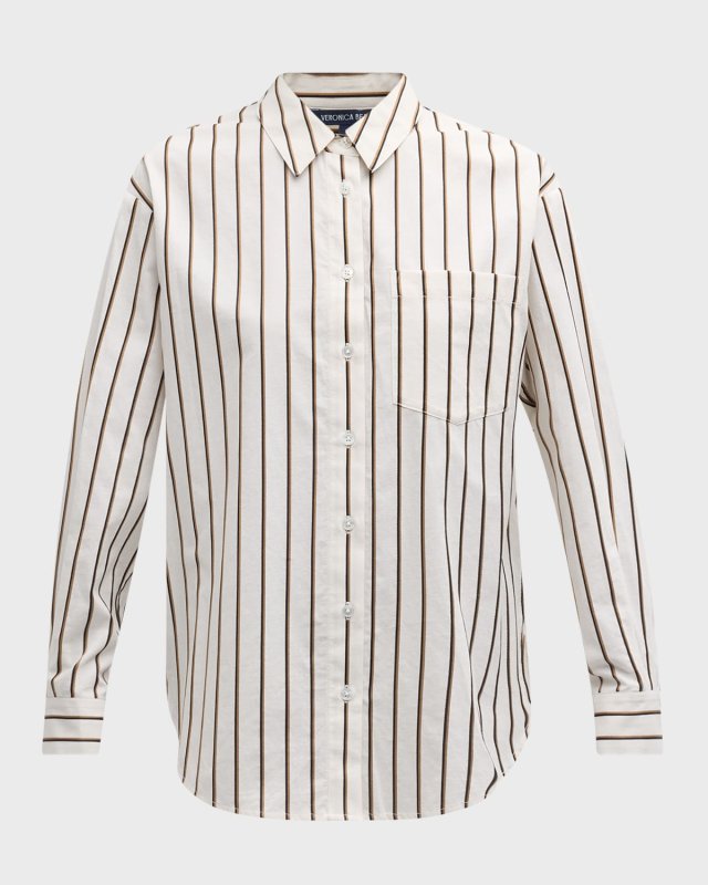 Keiko Stripe Button-Front Shirt