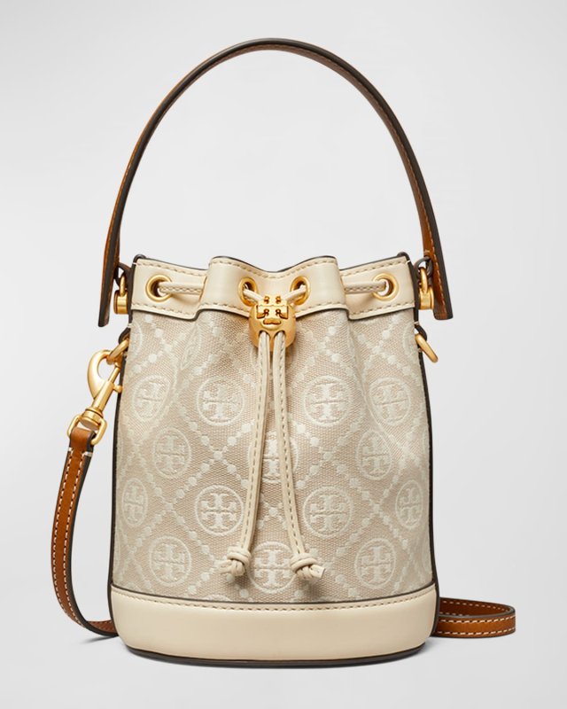 T-Monogram Jacquard Mini Bucket Bag