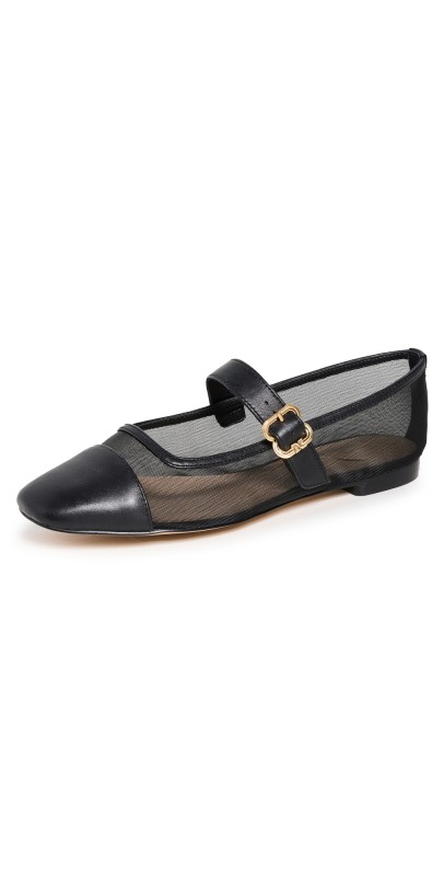 Sam Edelman Miranda Mesh Ballet Flats Black