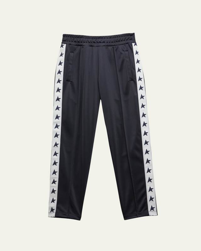 Boy's Star Tapered Joggers, Size 4-10