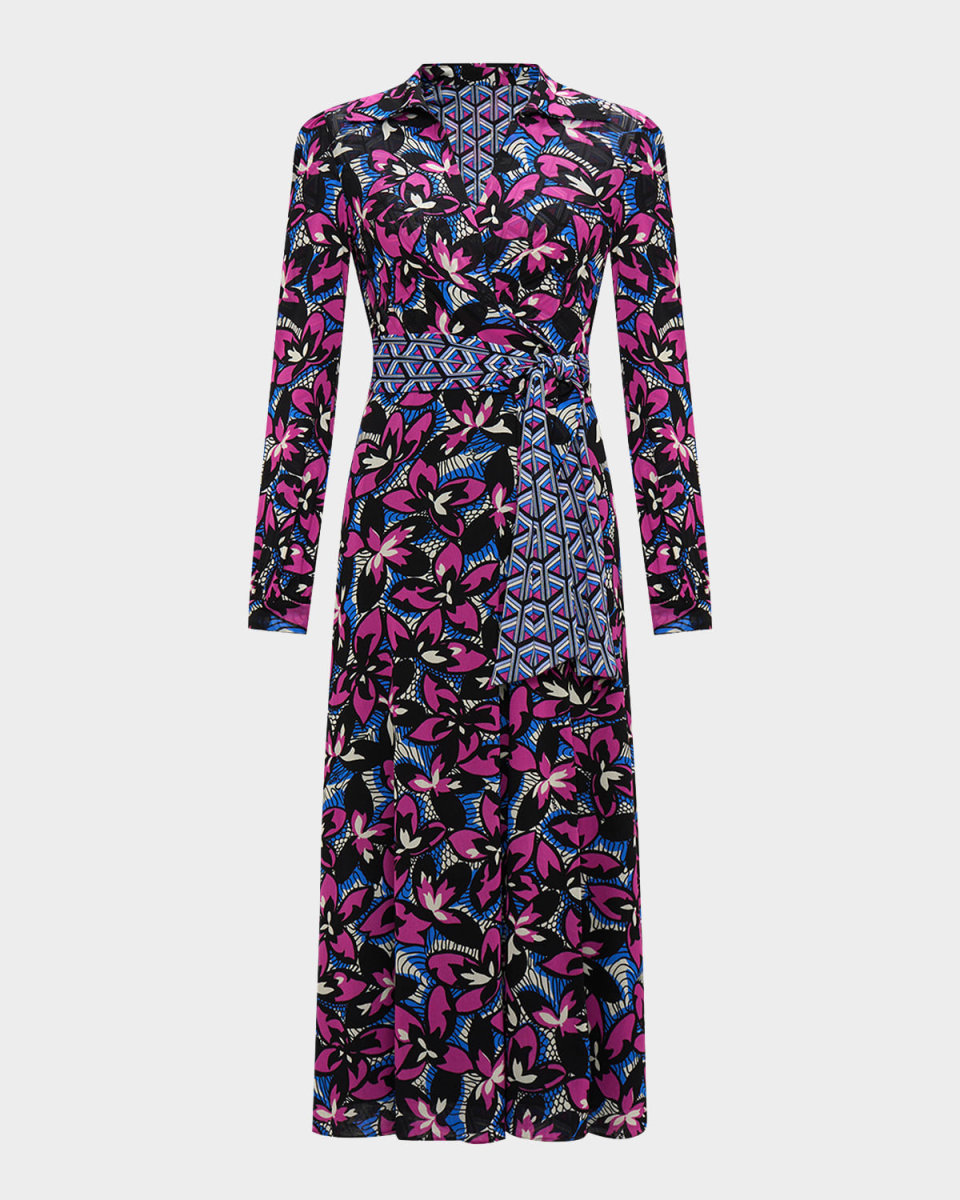 Phoenix Reversible Midi Wrap Dress