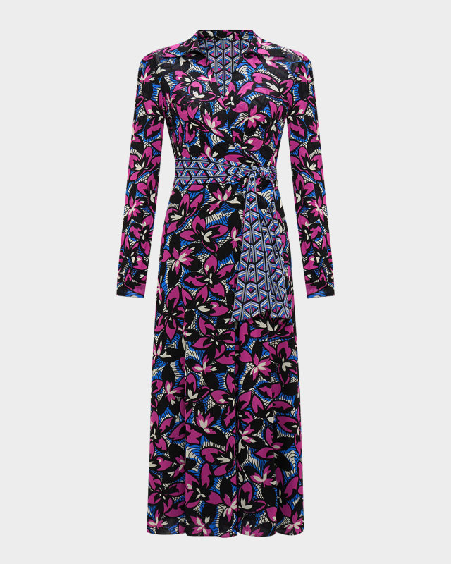 Phoenix Reversible Midi Wrap Dress