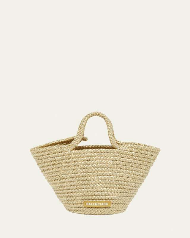 Ibiza Basket Raffia Top-Handle Bag