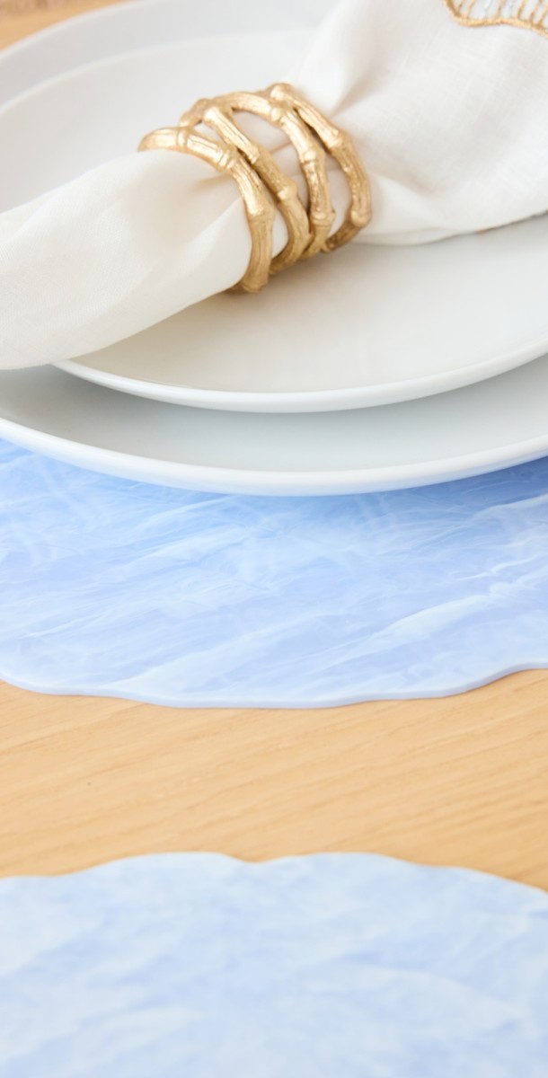 Kim Seybert Cloud Placemats Periwinkle