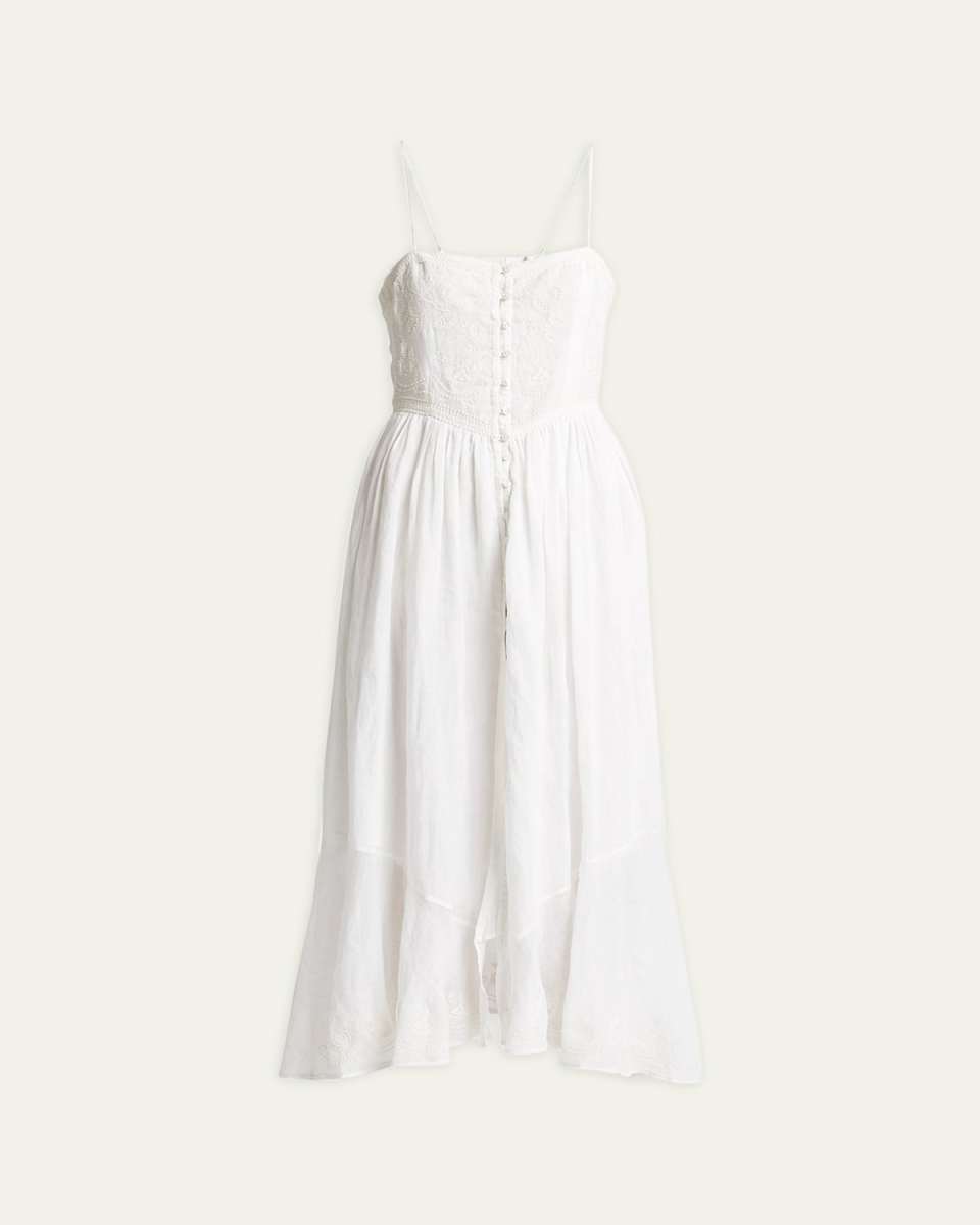 Erika Embroidered Sleeveless Maxi Dress