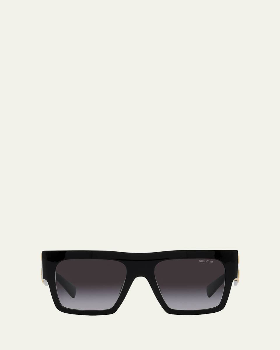 Logo Oversized Square Acetate Sunglasses