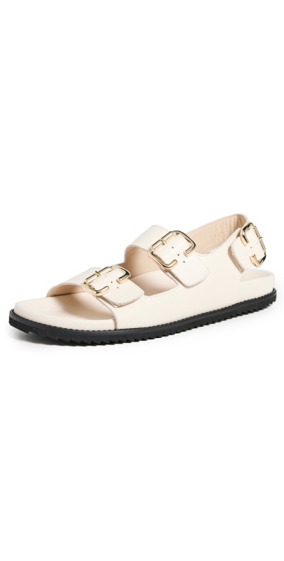 Freda Salvador Piper Sandals Bone Calf
