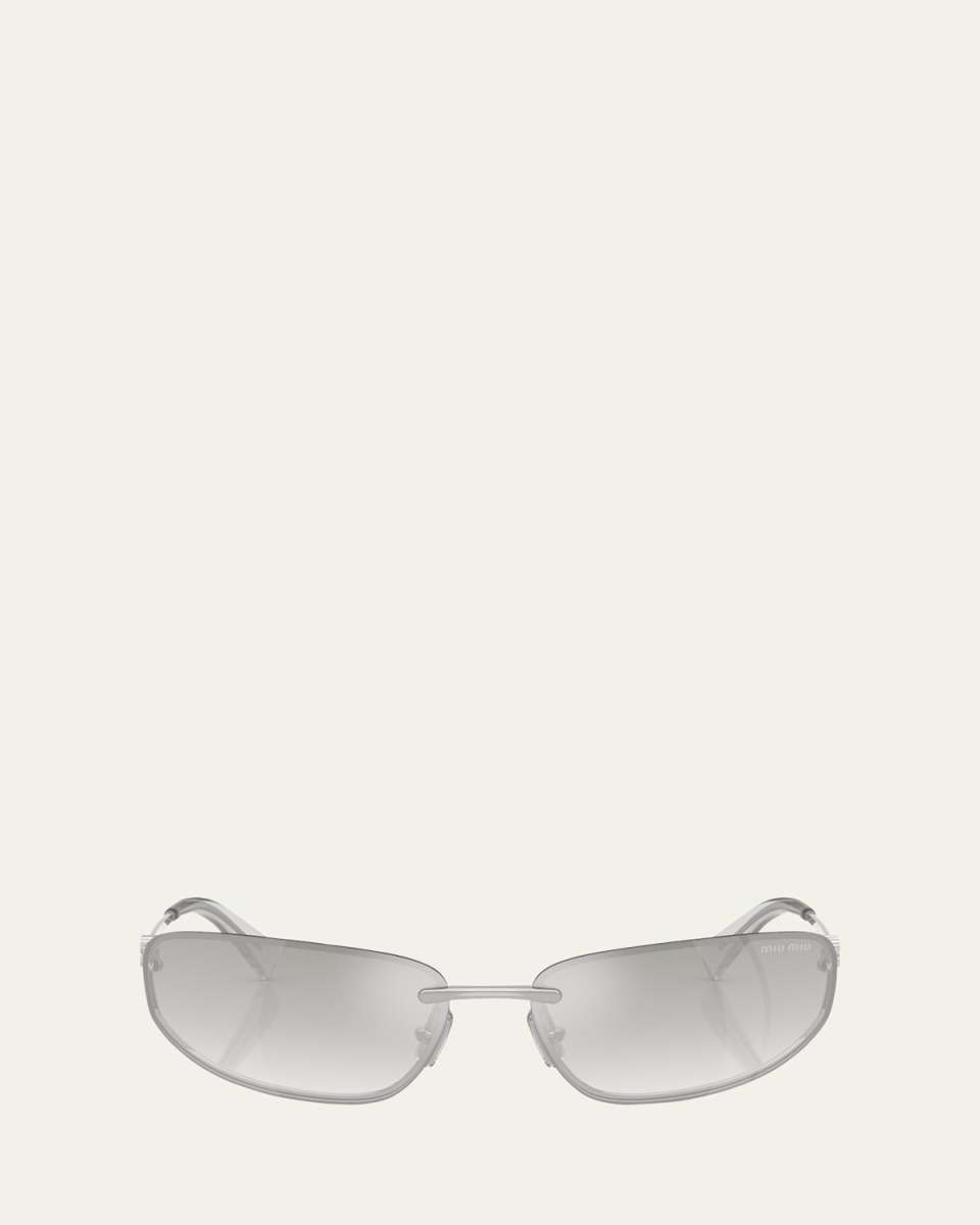 A50S Rimless Oval Metal Sunglasses