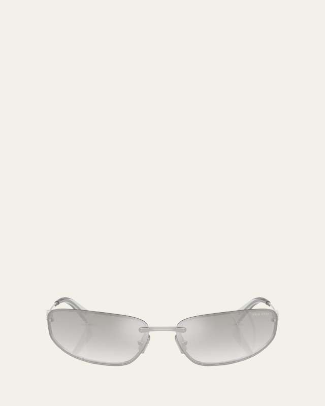 A50S Rimless Oval Metal Sunglasses