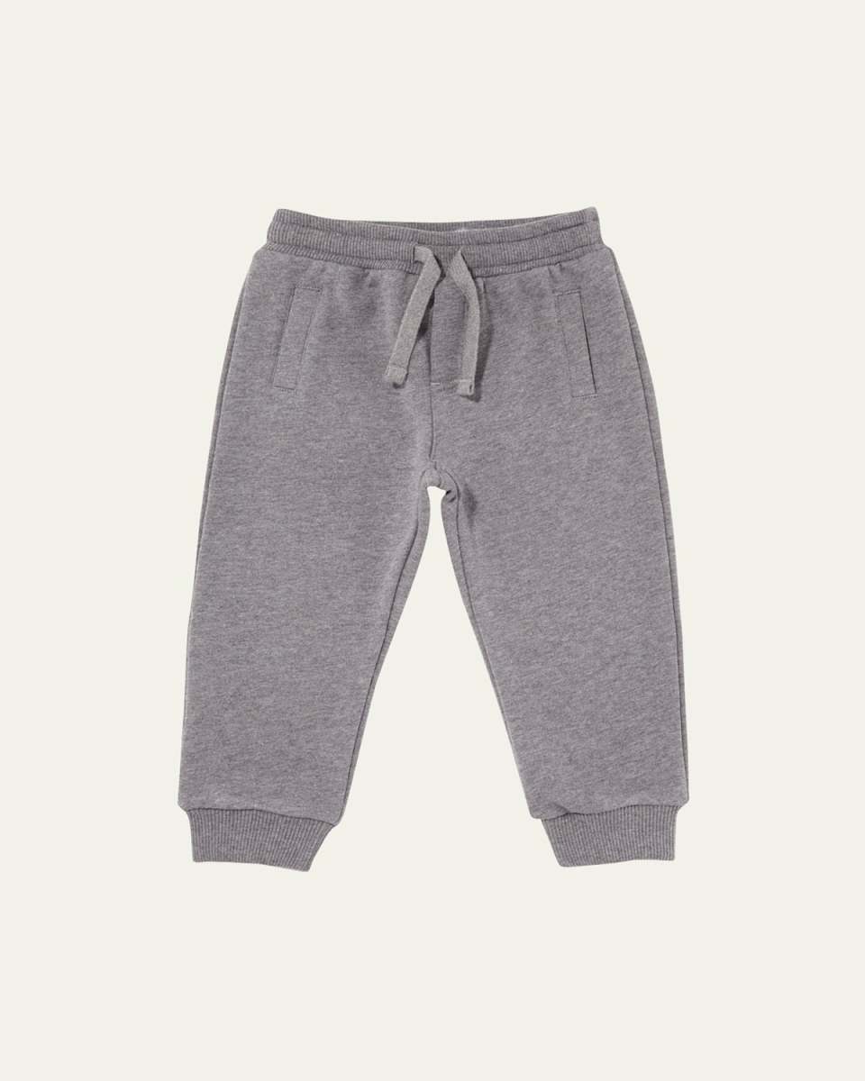 Drawstring Jogger Pants w/ Logo Patch, Size 1