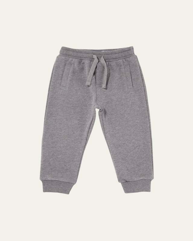 Drawstring Jogger Pants w/ Logo Patch, Size 1