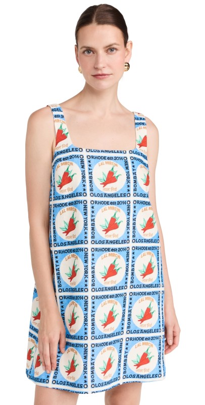 RHODE Kiera Dress Lal Mirchi