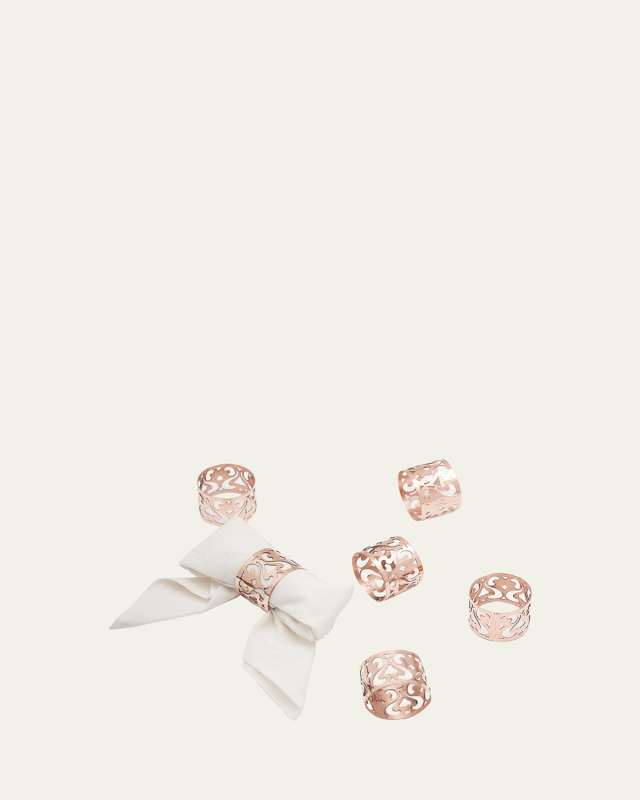Vintage Inspired Napkin Rings, Set of 4