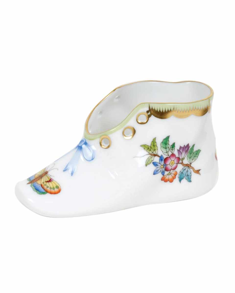 Queen Victoria Green Baby Shoe