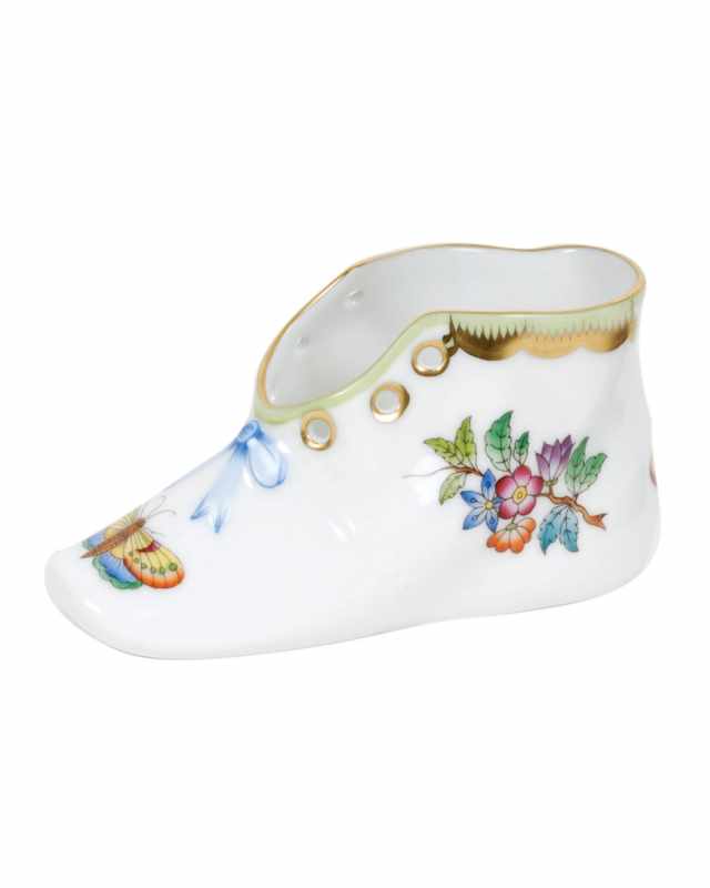 Queen Victoria Green Baby Shoe