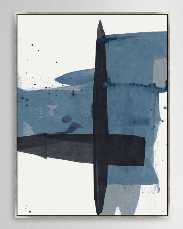 "Indigo Bypath II" Framed Giclee by Dawn Sweitzer, 32" x 42"