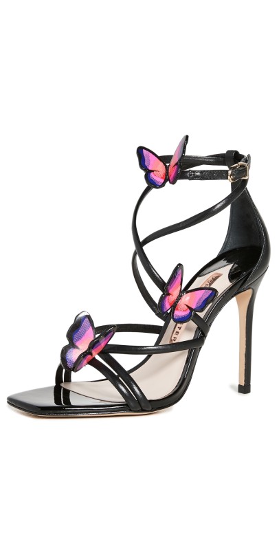 Sophia Webster Riva Sandals Black & Multi Fluro
