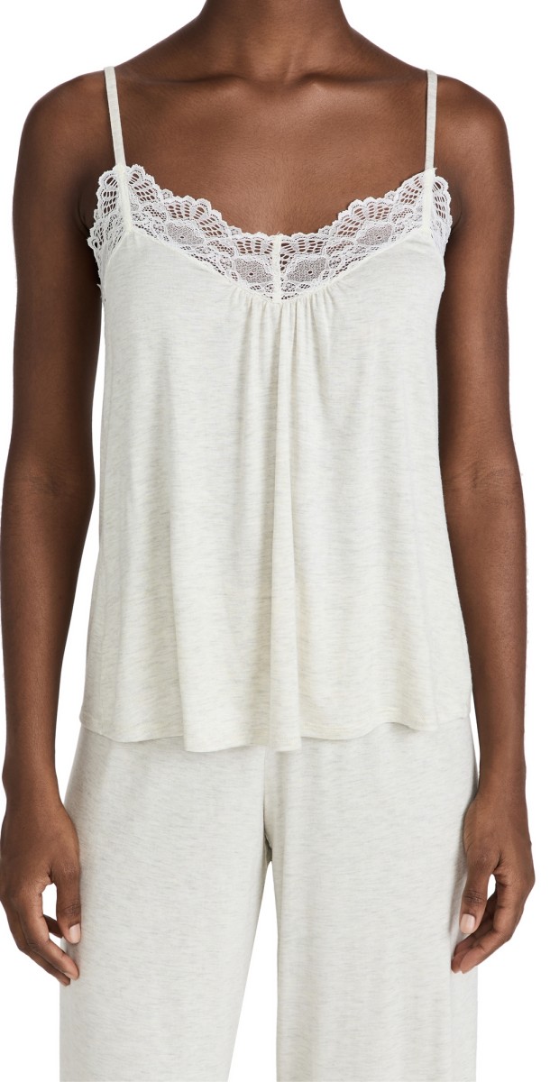 Only Hearts Veniceow Back Cami Oat Milk