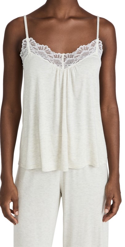 Only Hearts Veniceow Back Cami Oat Milk