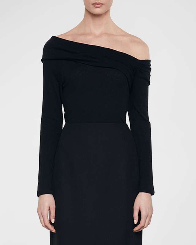 Cashmere One-Shoulder Top