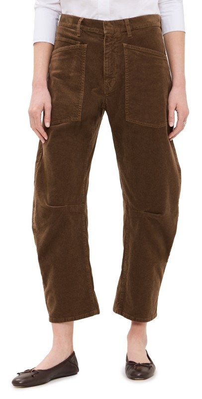 Nili Lotan Shon Corduroy Pants Cigar Brown