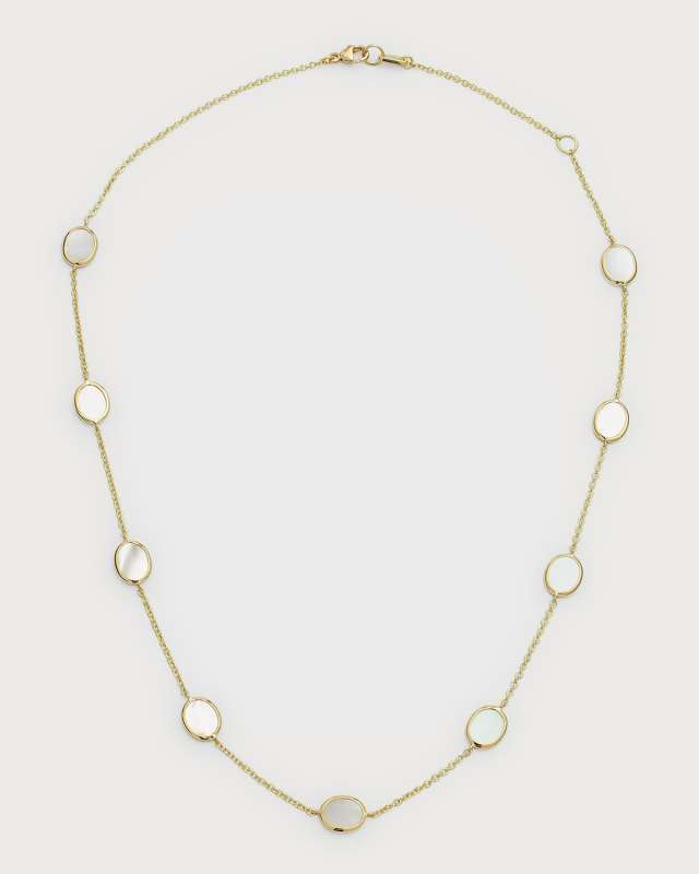 18k Gold Rock Candy Confetti Station Necklace