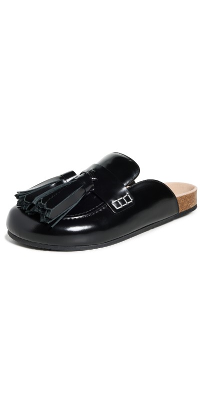 JW Anderson Tassel Mules Black