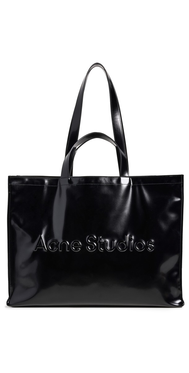 Acne Studios Logo Shopper Tote Black