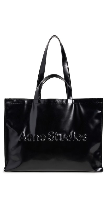 Acne Studios Logo Shopper Tote Black