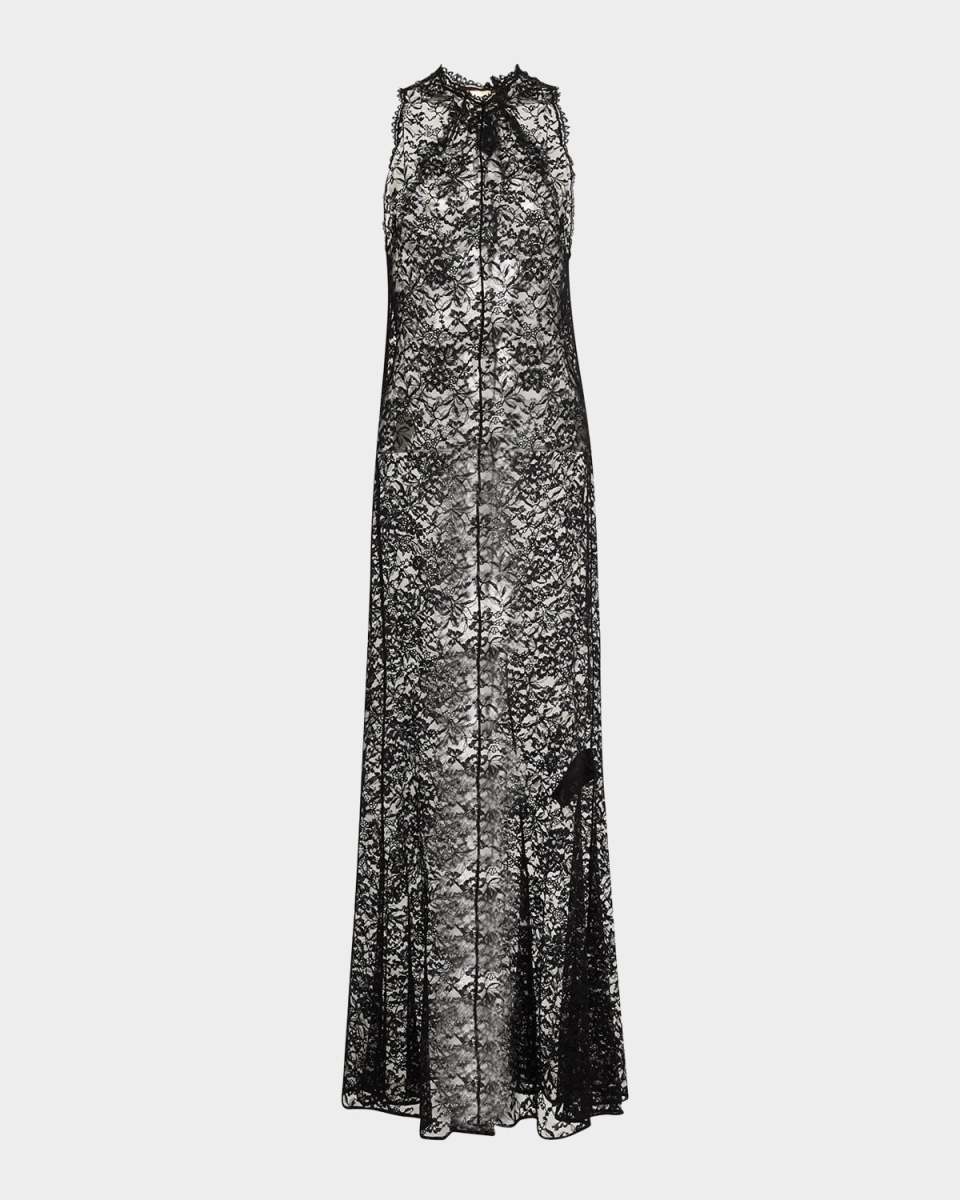 Lace Sleeveless Maxi Dress