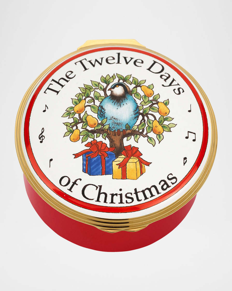 "Twelve Days of Christmas" Enamel Music Box