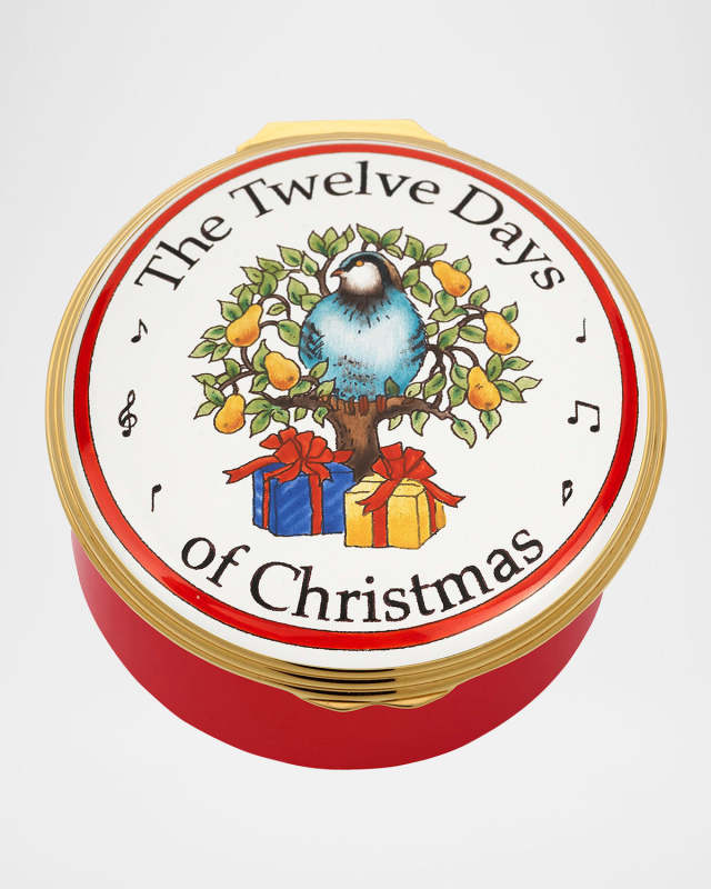 "Twelve Days of Christmas" Enamel Music Box