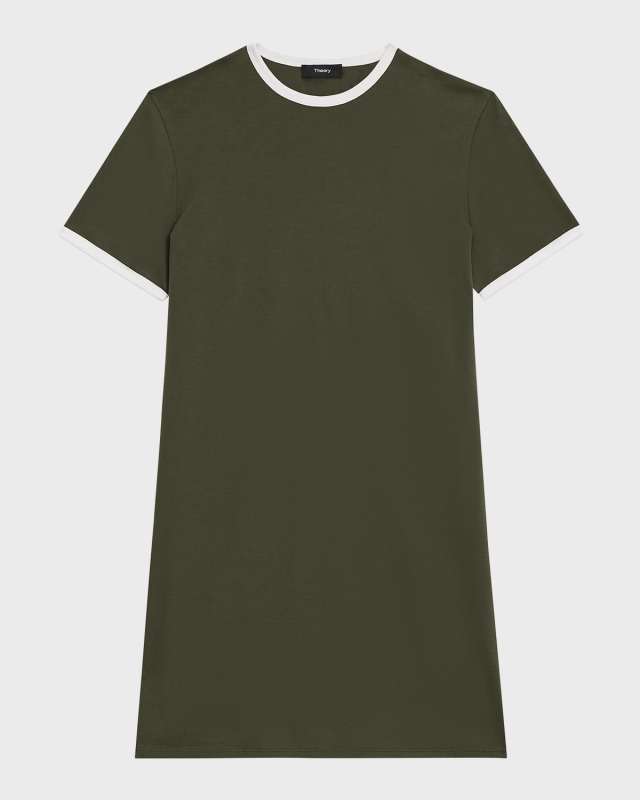 Apex Organic Cotton Ringer Tee Mini Dress