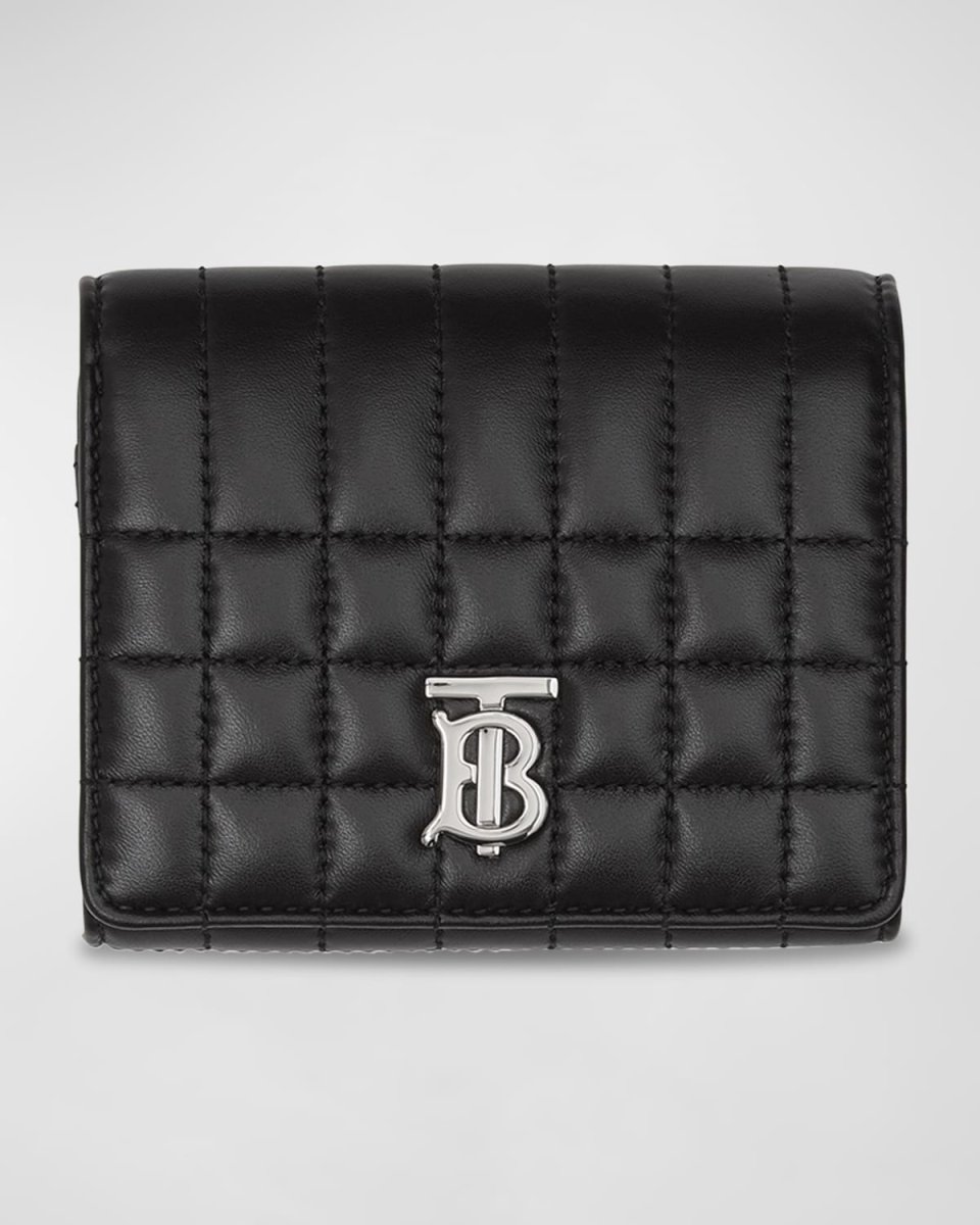 Lola Quilted Leather Compact Wallet