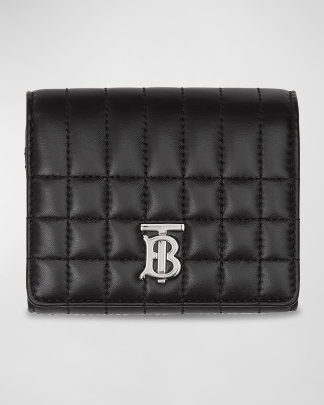 Lola Quilted Leather Compact Wallet