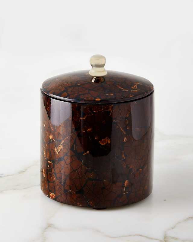 Dark Coconut Container, 6.5"