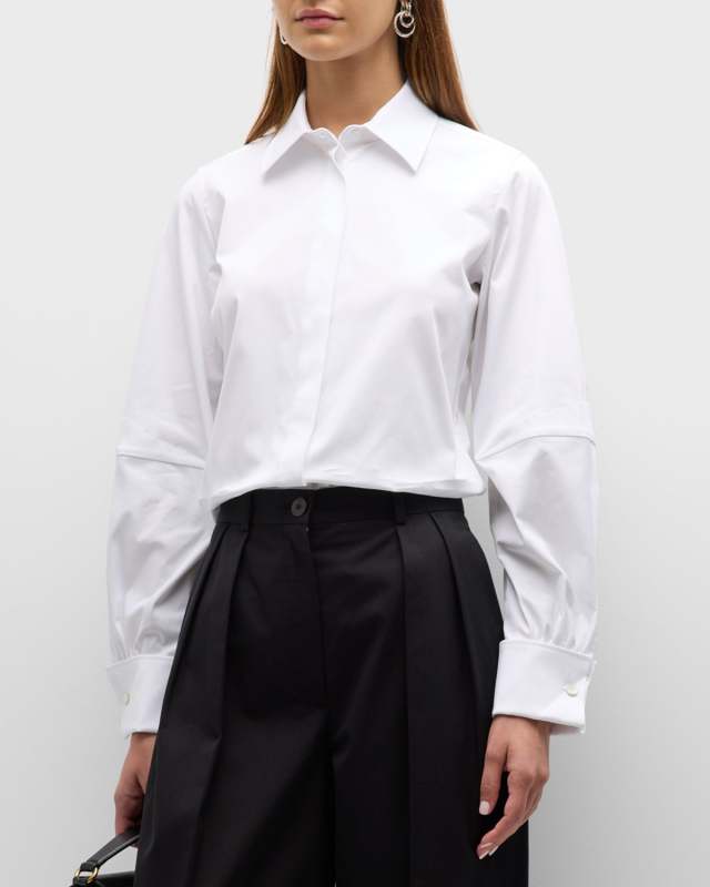 Pagina Cotton Button-Front Shirt
